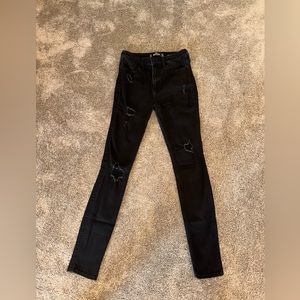 Hollister Women’s Black high Rise Super Skinny Jeans